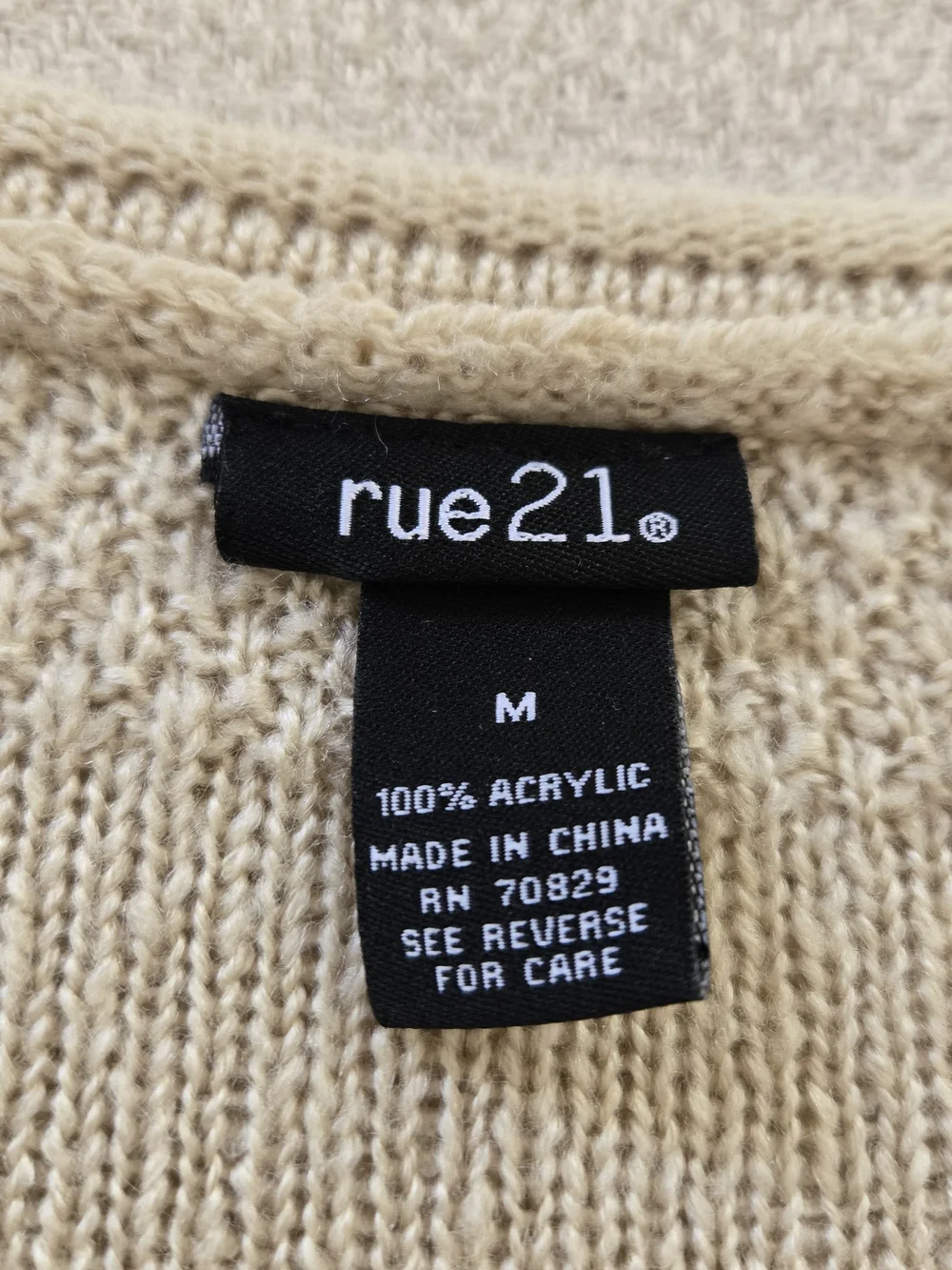 rue21 Oversized Southwestern Aztec Knit Open-Front Cardigan M